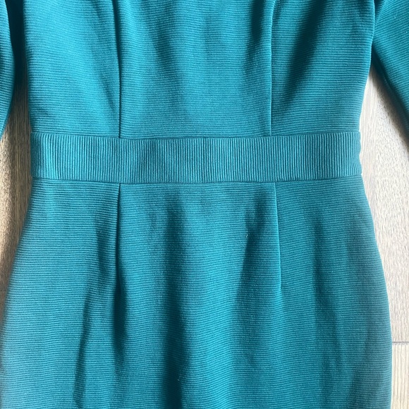 Biden Mia Ottoman‎ Green Midi Sheath Dress Women’s Sz 2 Classic Preppy Academia - Picture 6 of 14